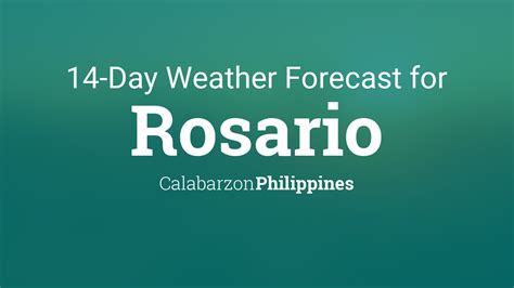 Rosario, Batangas, Philippines Weather Forecast .